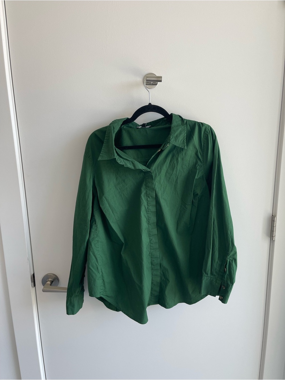 Universal Standard Green Button-Up Shirt